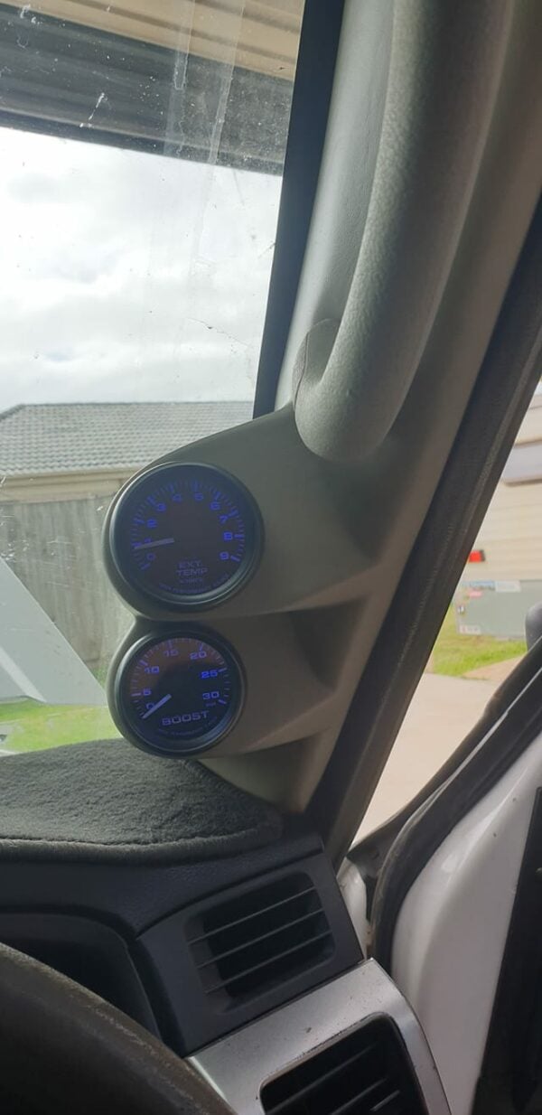 NISSAN PATROL GU DOUBLE PILLAR POD 2 GAUGE Kenay Kustoms